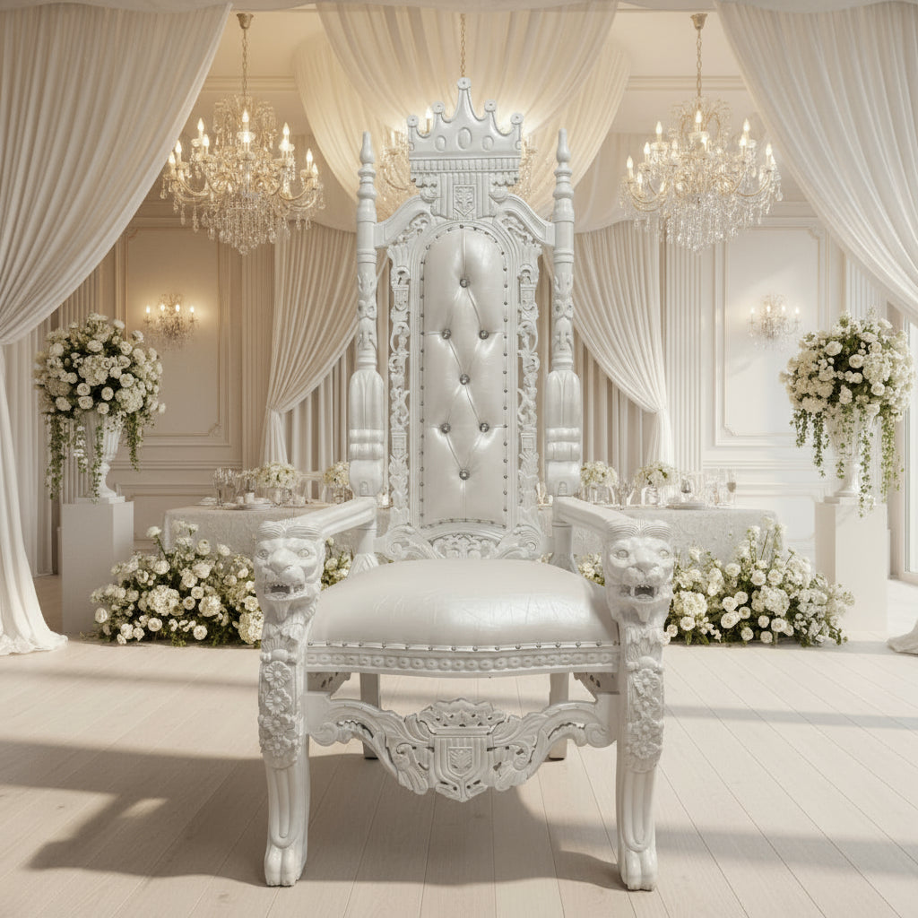 King David Crown Throne Chair - Vinyl
