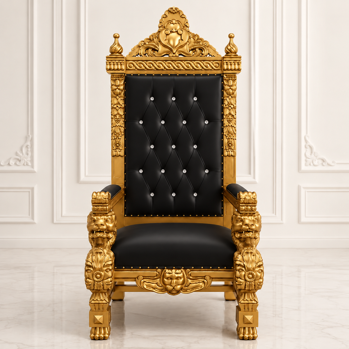King Samuel 68 Lion Throne Chair