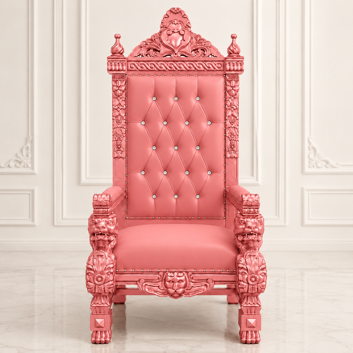 King Samuel 68 Lion Throne Chair