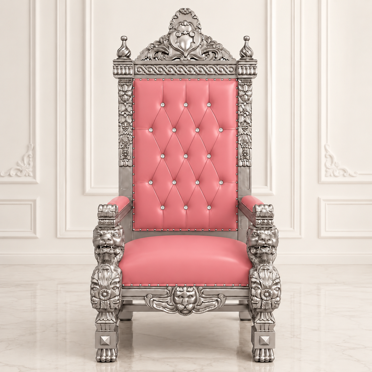 King Samuel 68 Lion Throne Chair