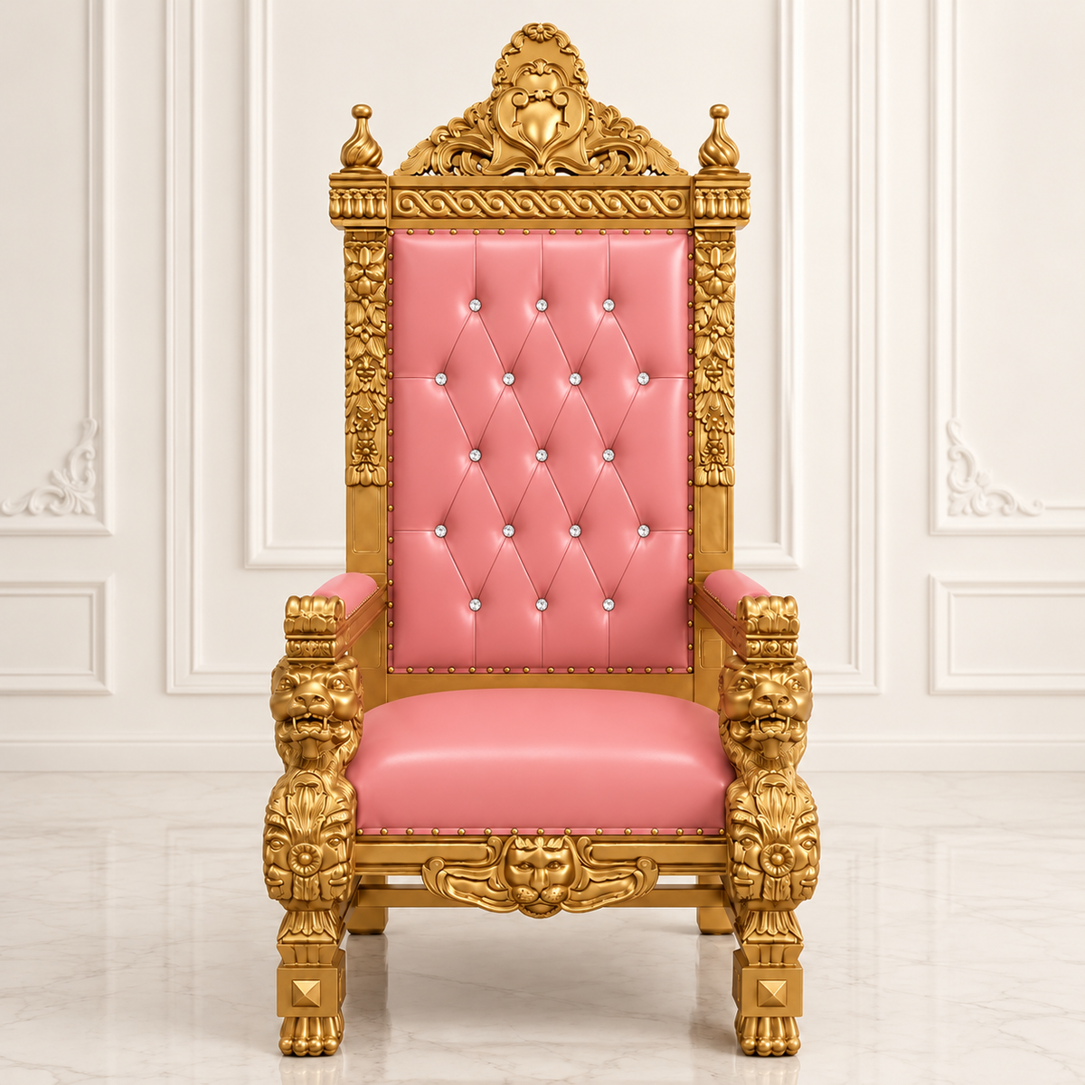 King Samuel 68 Lion Throne Chair