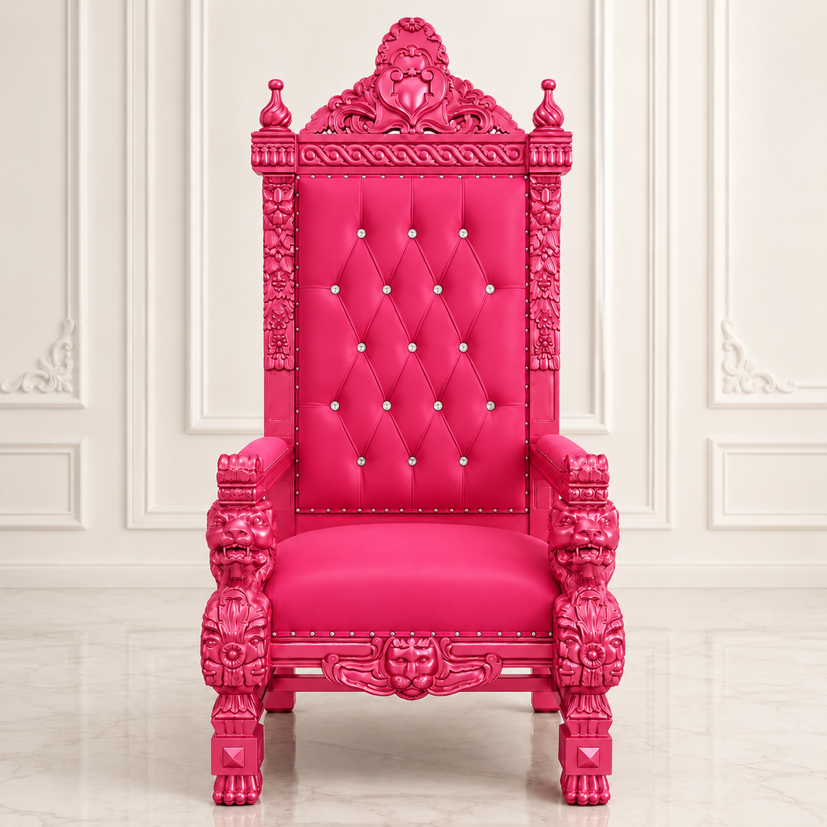 King Samuel 68 Lion Throne Chair