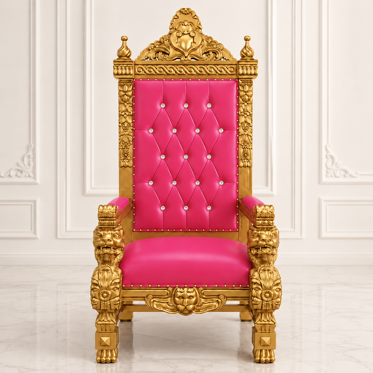King Samuel 68 Lion Throne Chair