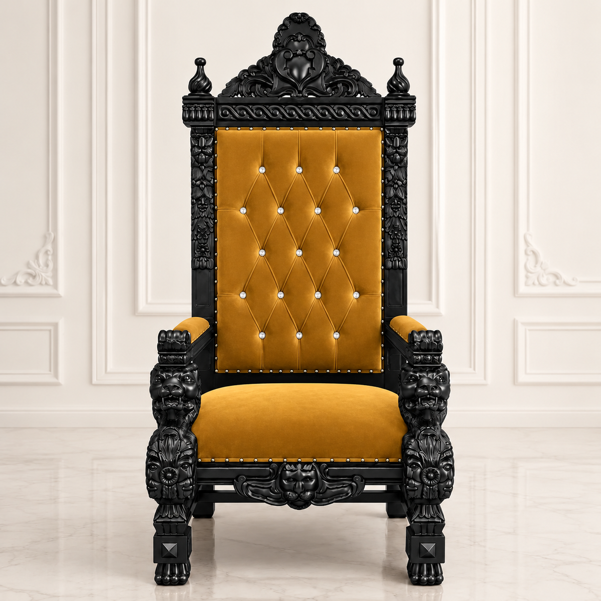 King Samuel 68 Lion Throne Chair