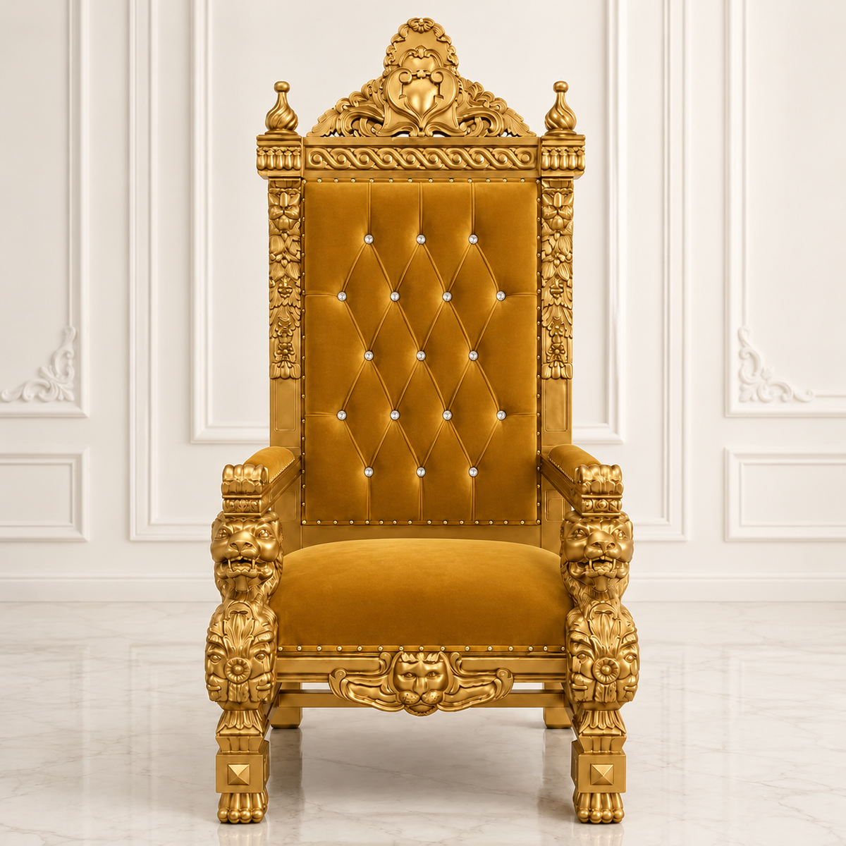 King Samuel 68 Lion Throne Chair