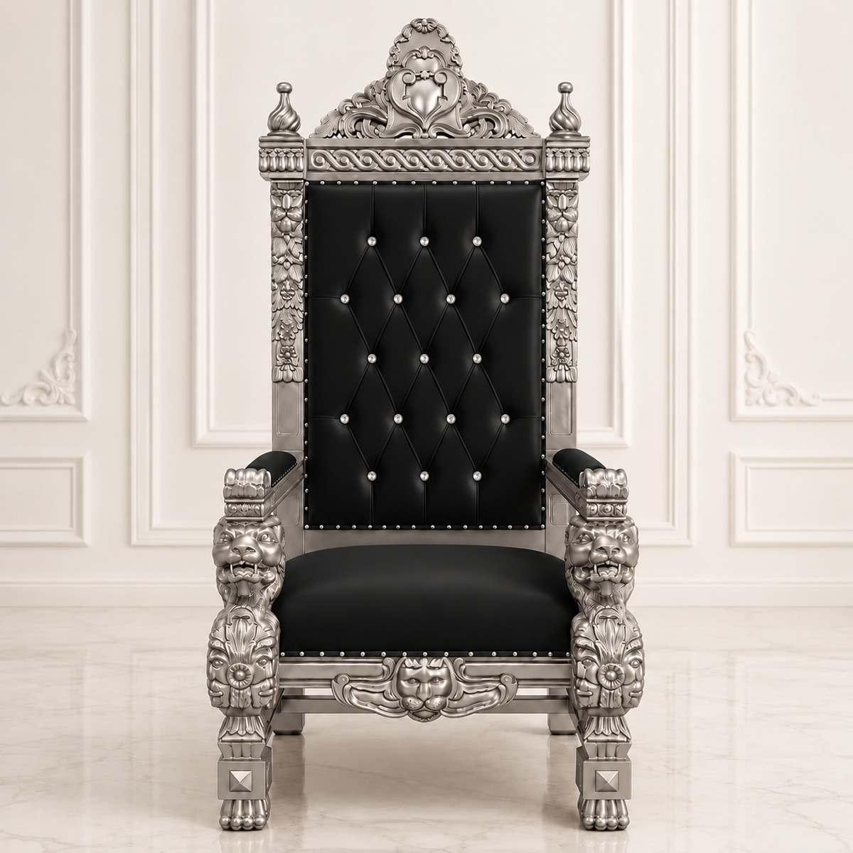 King Samuel 68 Lion Throne Chair