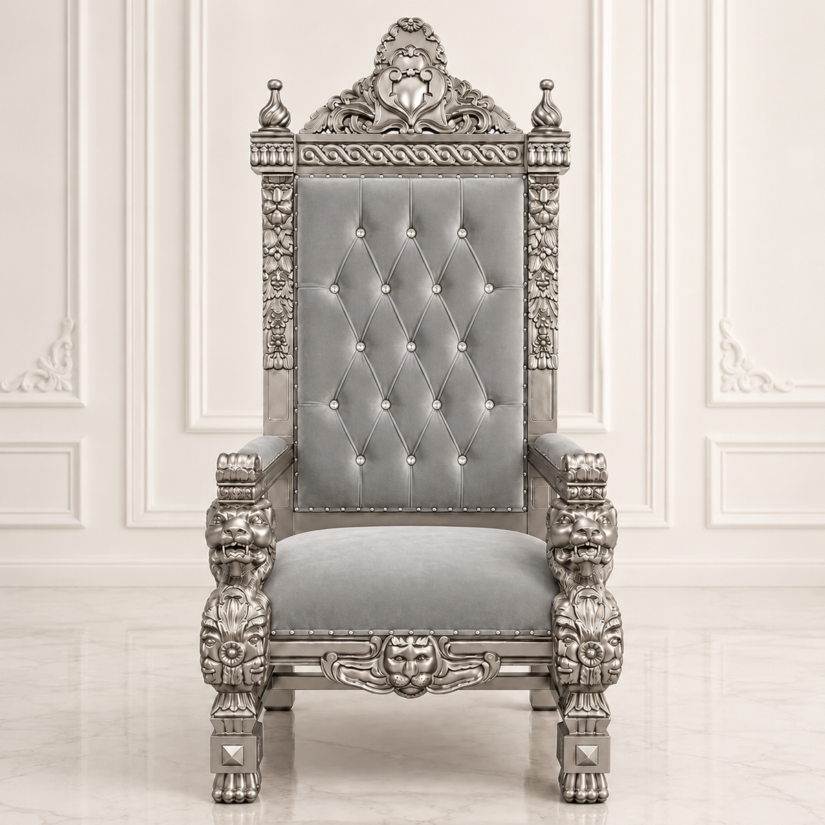 King Samuel 68 Lion Throne Chair