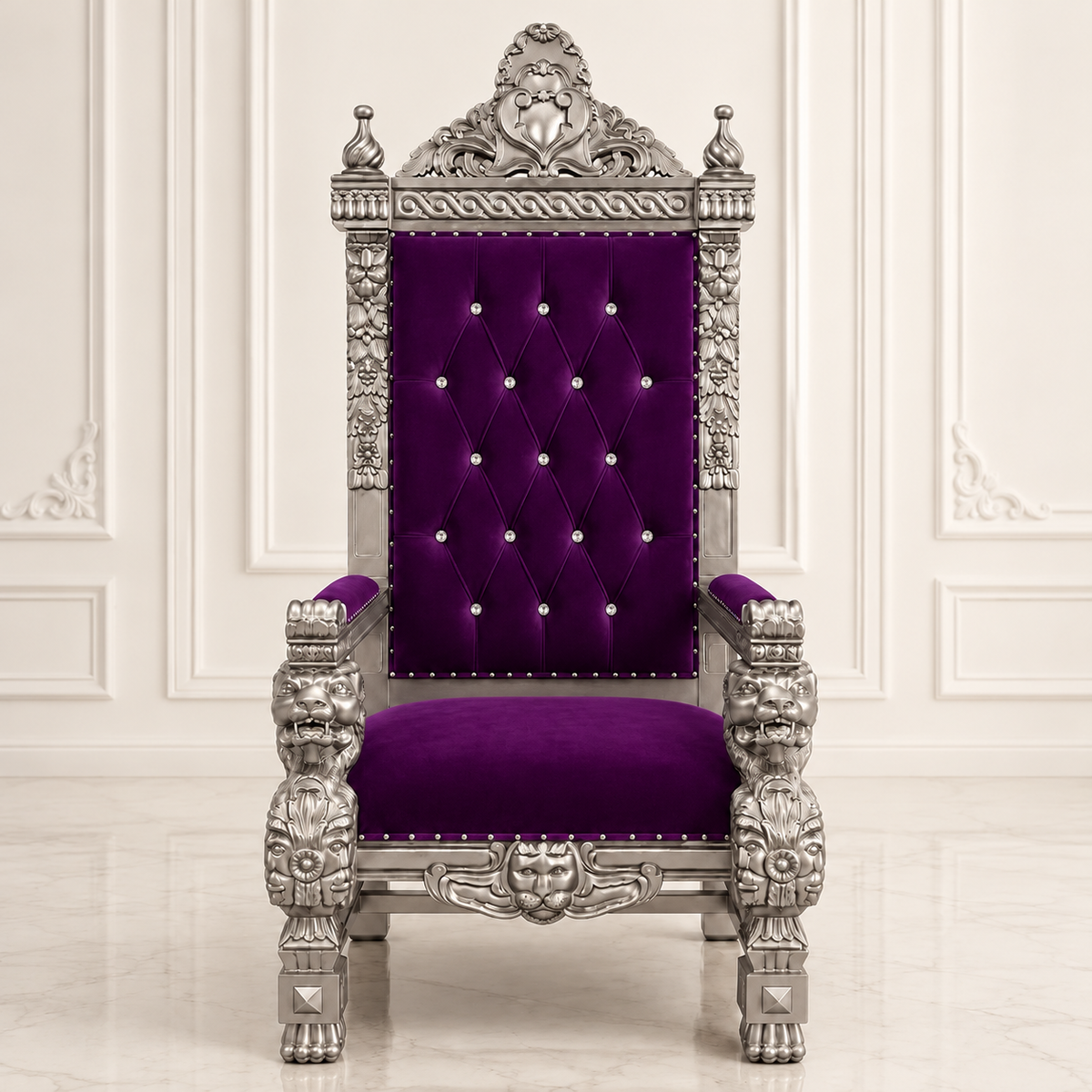 King Samuel 68 Lion Throne Chair