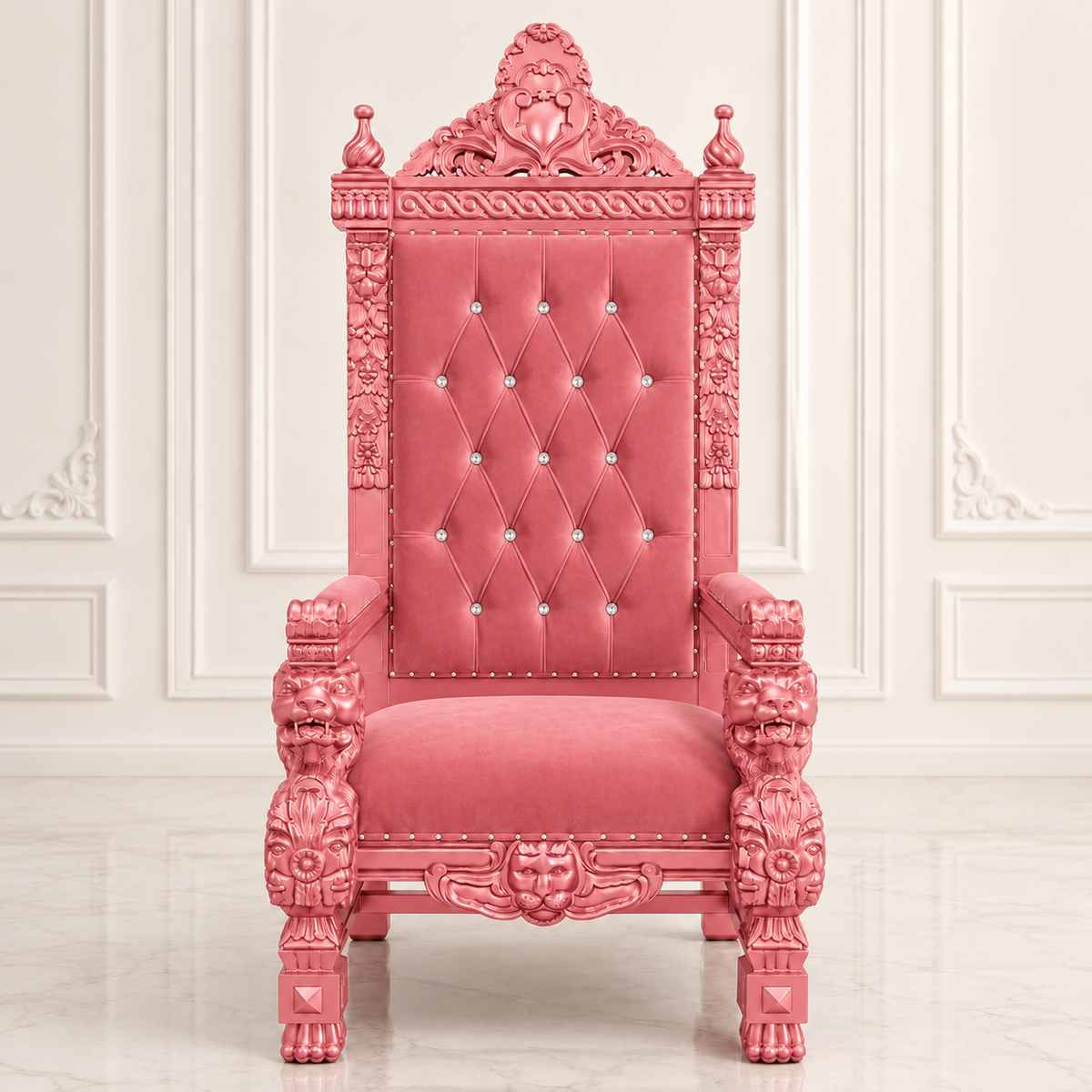 King Samuel 68 Lion Throne Chair