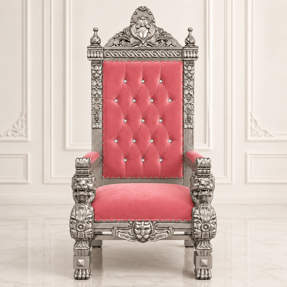 King Samuel 68 Lion Throne Chair