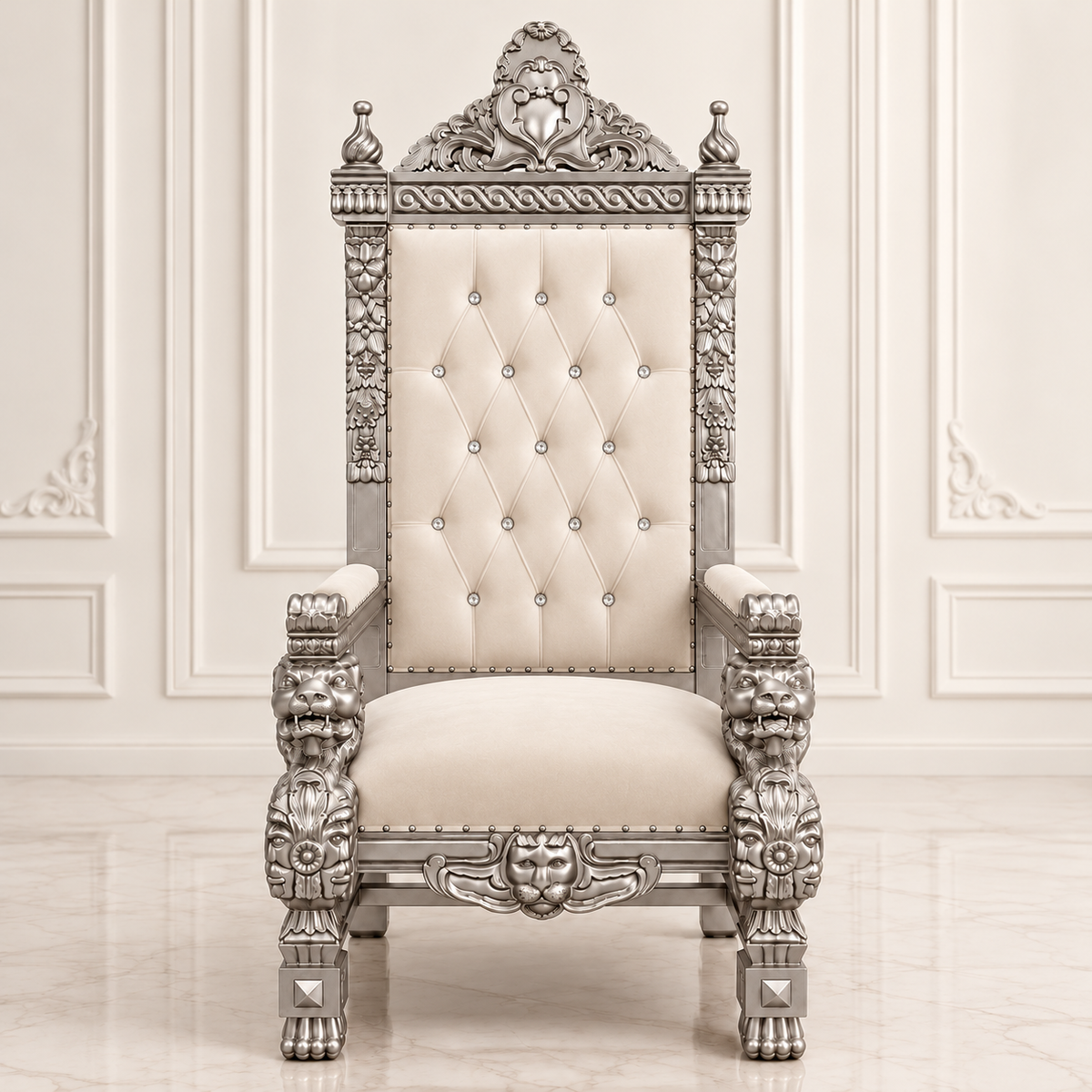 King Samuel 68 Lion Throne Chair
