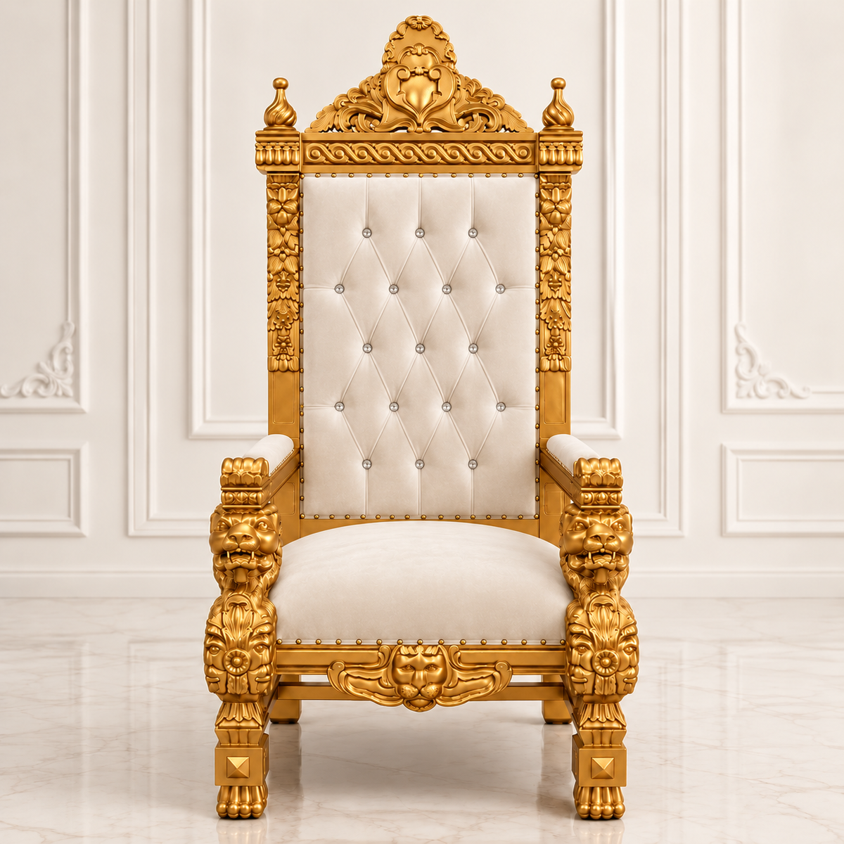 King Samuel 68 Lion Throne Chair