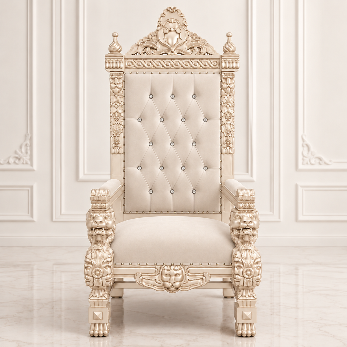 King Samuel 68 Lion Throne Chair