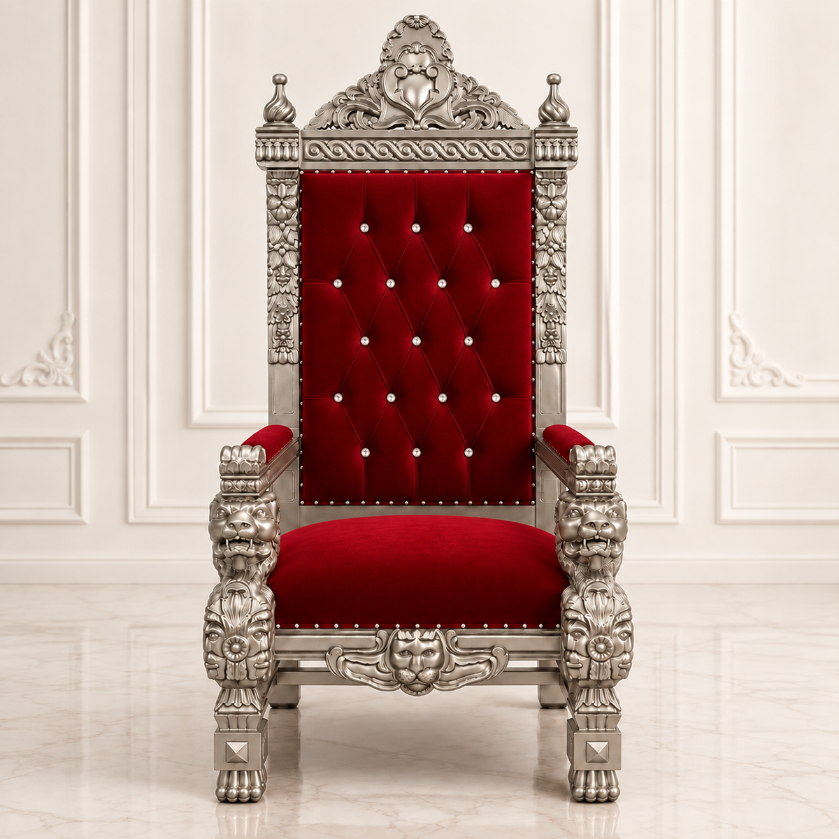 King Samuel 68 Lion Throne Chair