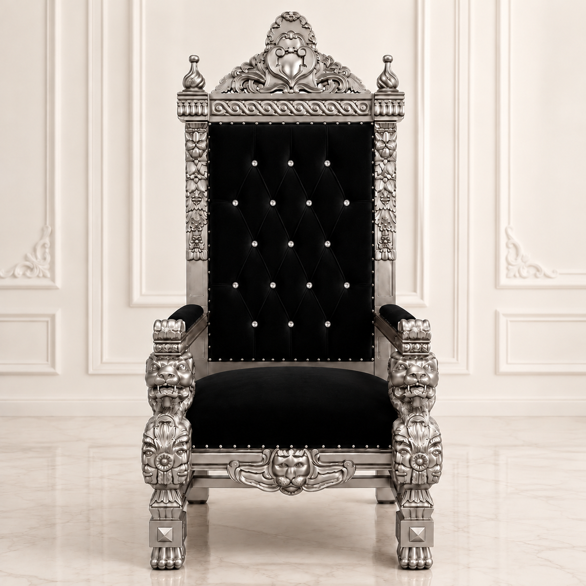 King Samuel 68 Lion Throne Chair