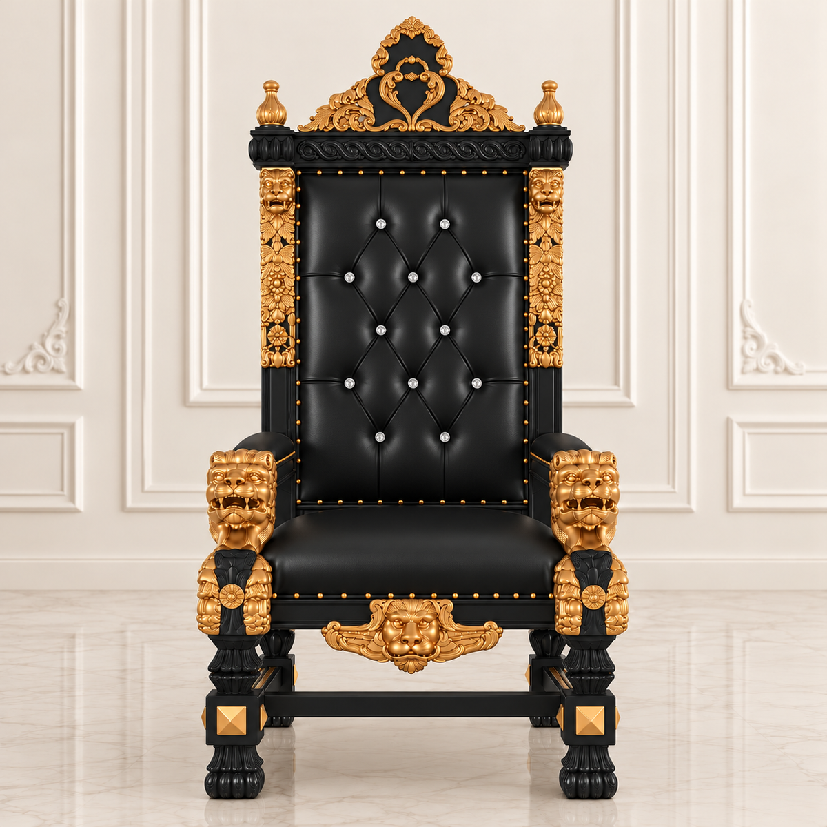 King Samuel 68 Lion Throne Chair
