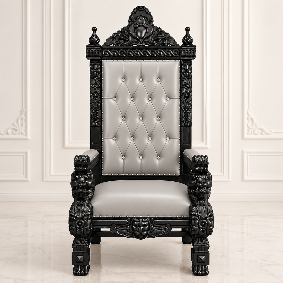 King Samuel 68 Lion Throne Chair