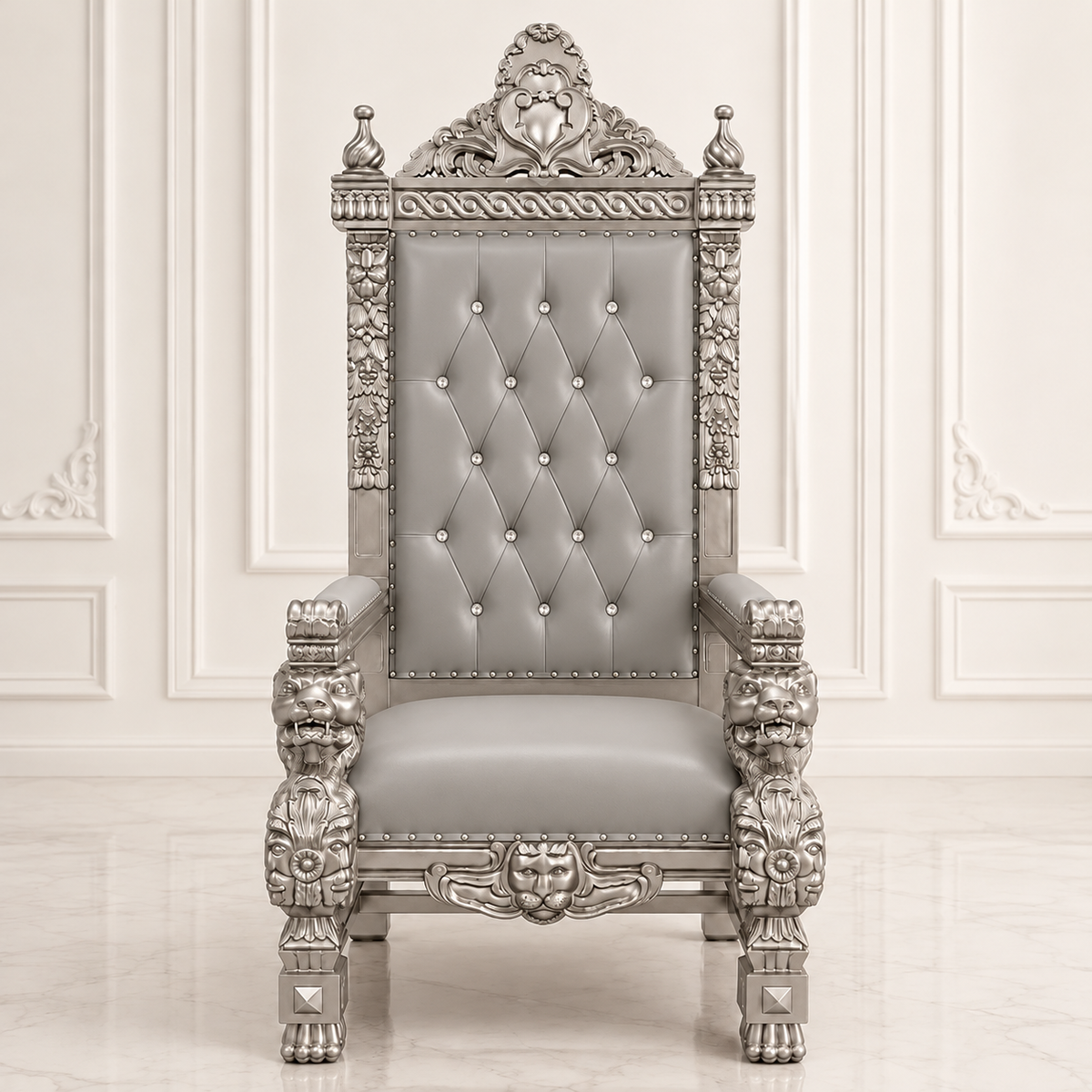 King Samuel 68 Lion Throne Chair