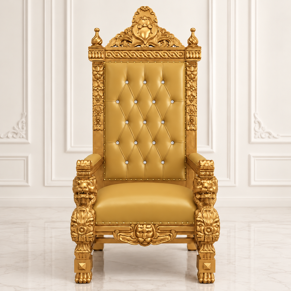 King Samuel 68 Lion Throne Chair