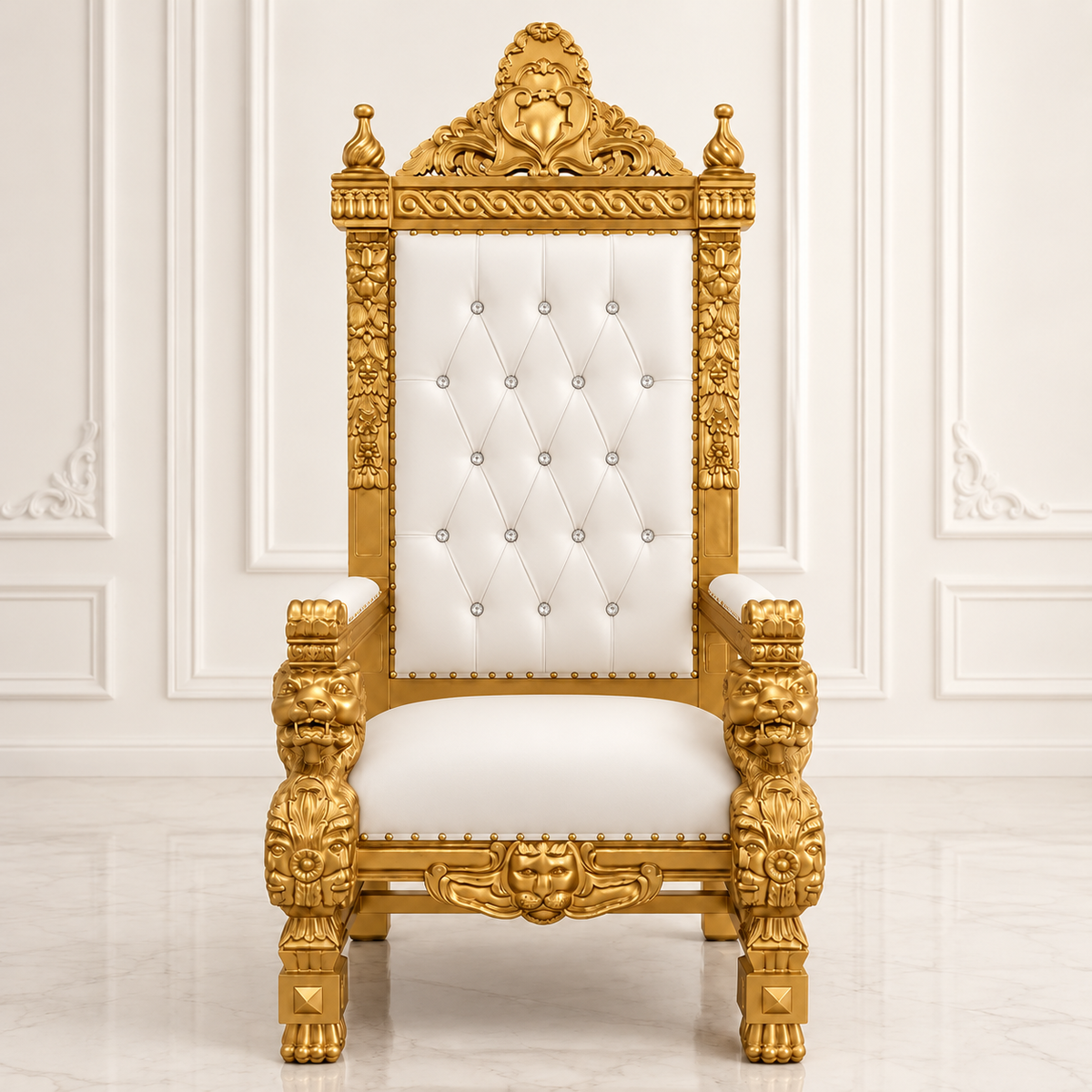 King Samuel 68 Lion Throne Chair