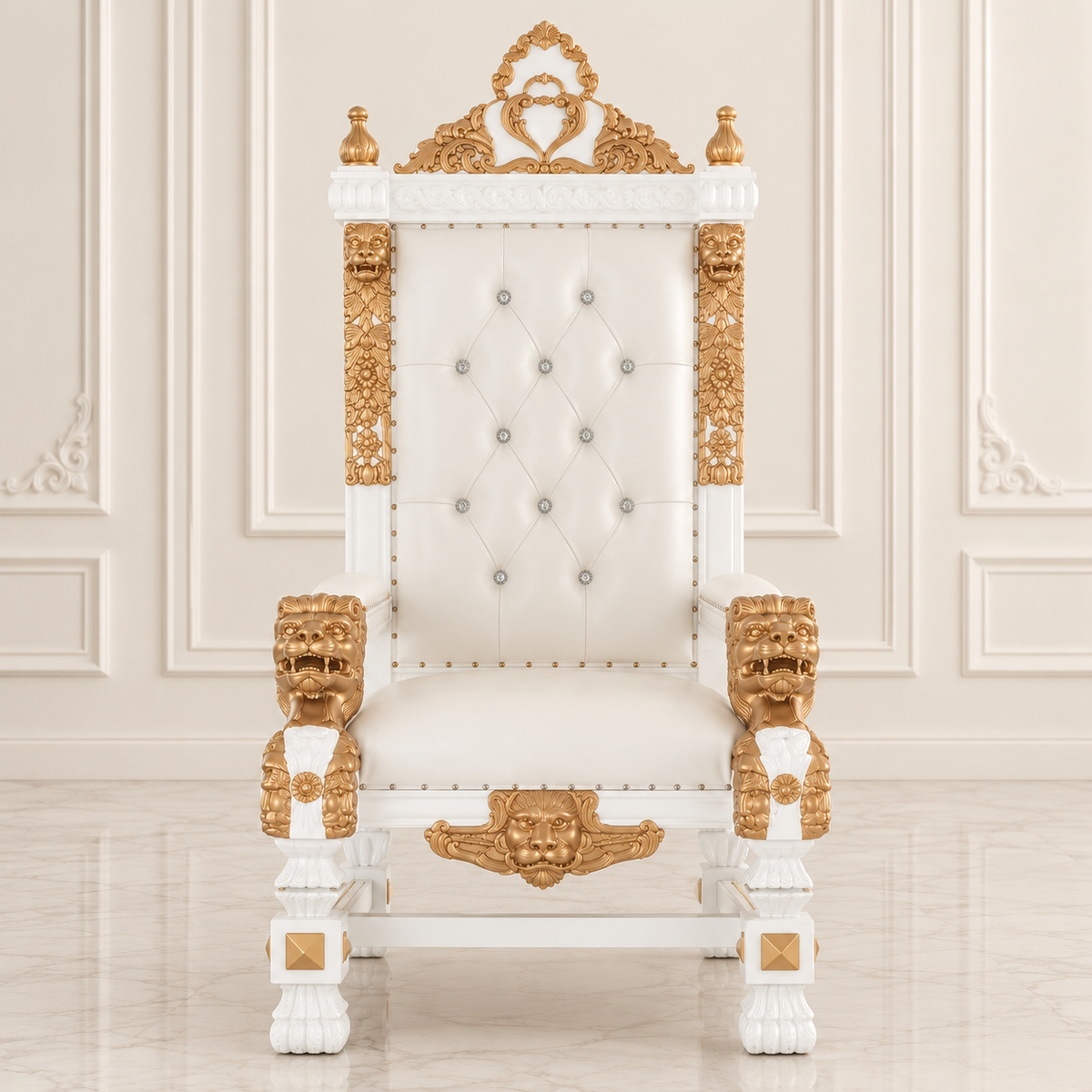 King Samuel 68 Lion Throne Chair