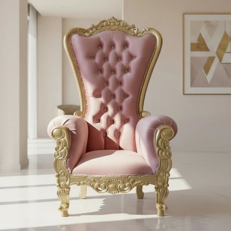 Queen Tiffany Throne Chair - Velvet