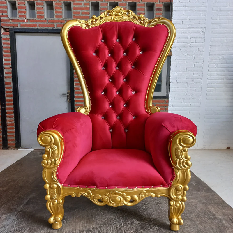 Queen Tiffany Throne Chair - Velvet