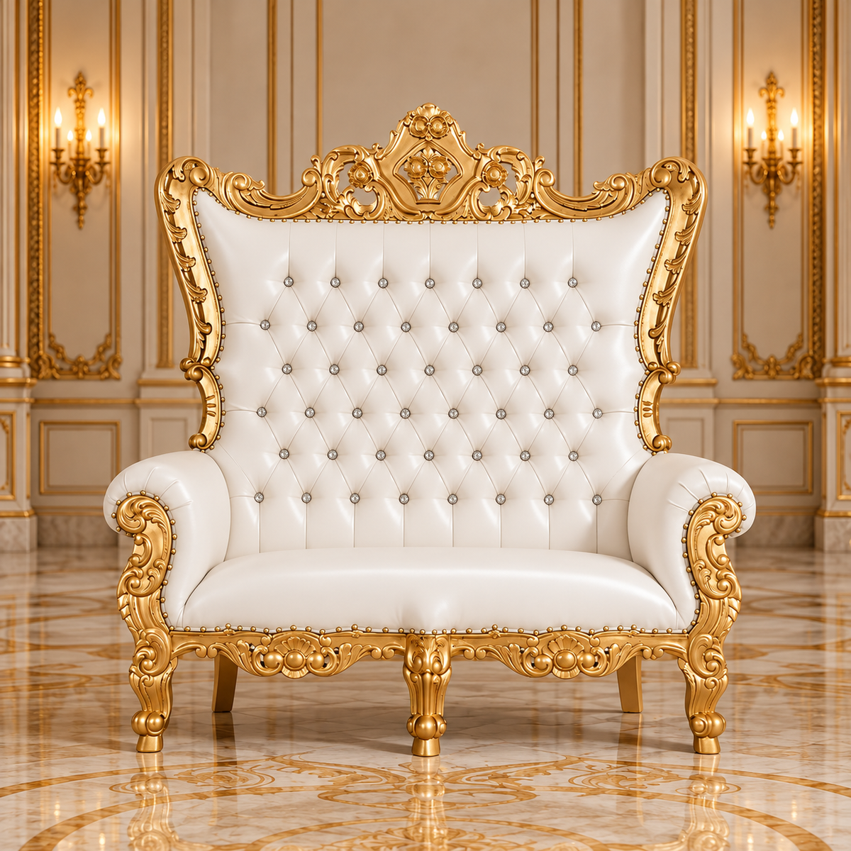 Trono real de dos plazas del rey Caroleous