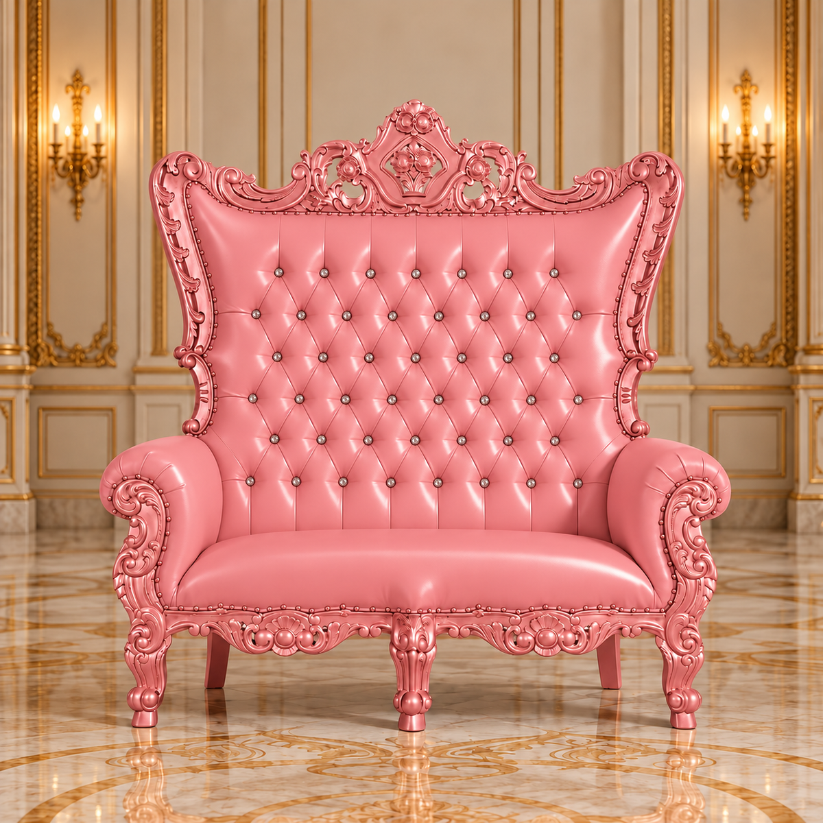 Trono real de dos plazas del rey Caroleous