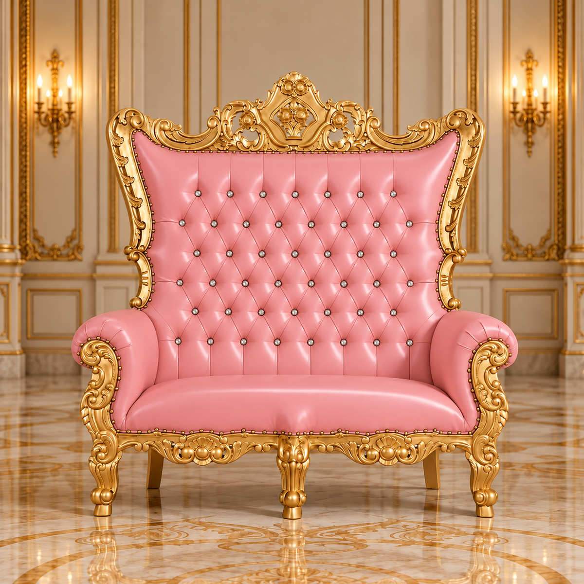 Trono real de dos plazas del rey Caroleous
