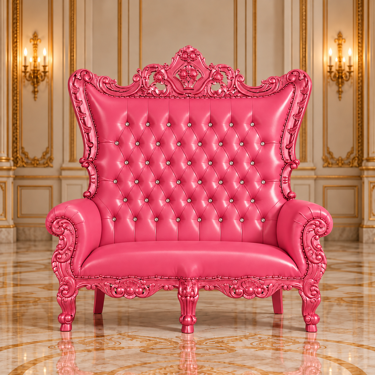 Trono real de dos plazas del rey Caroleous