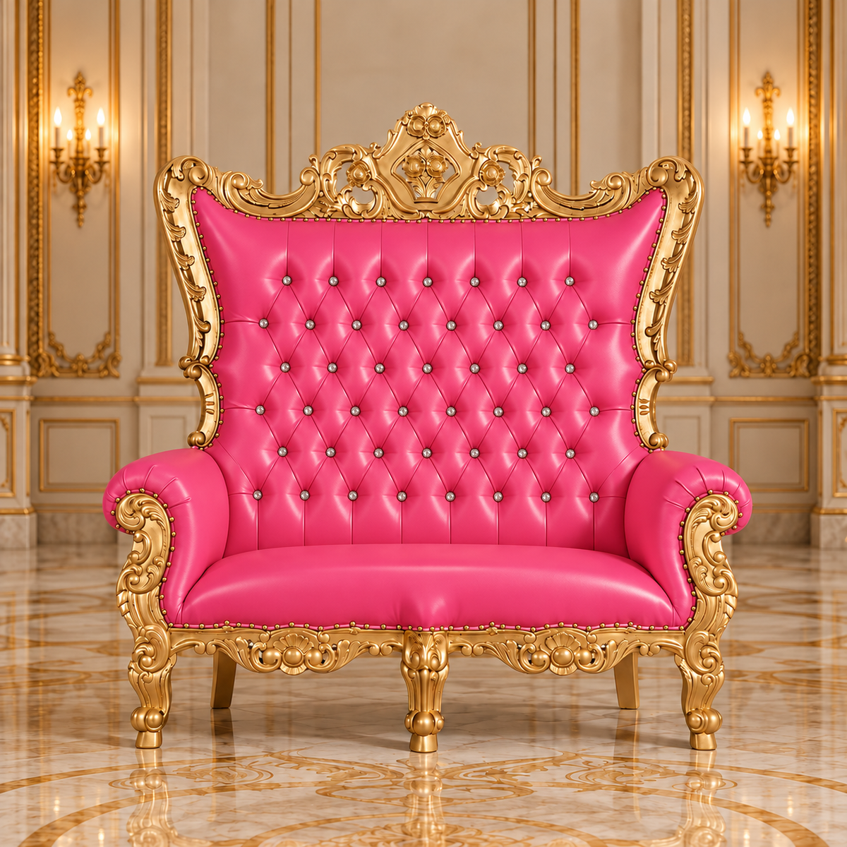 Trono real de dos plazas del rey Caroleous