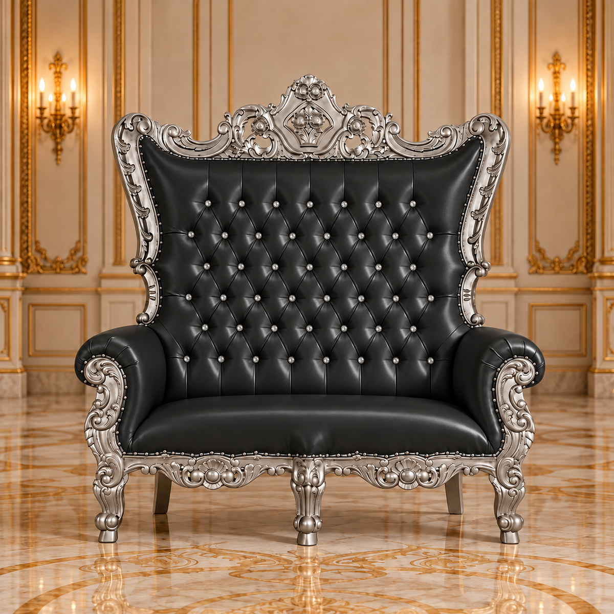 Trono real de dos plazas del rey Caroleous