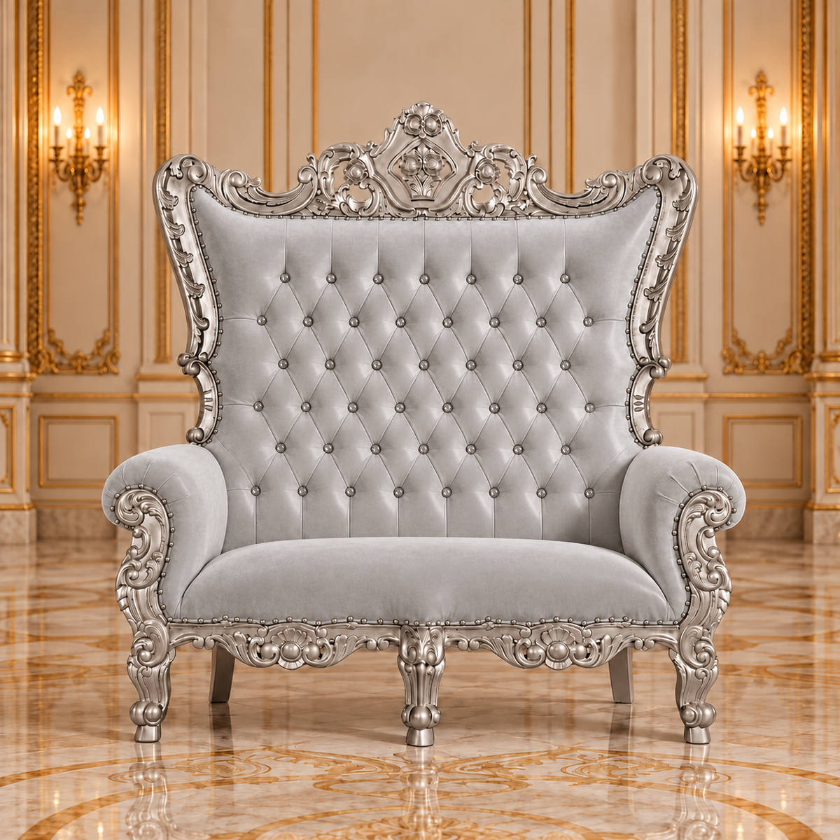 Trono real de dos plazas del rey Caroleous