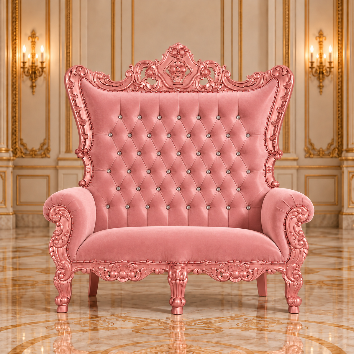 Trono real de dos plazas del rey Caroleous