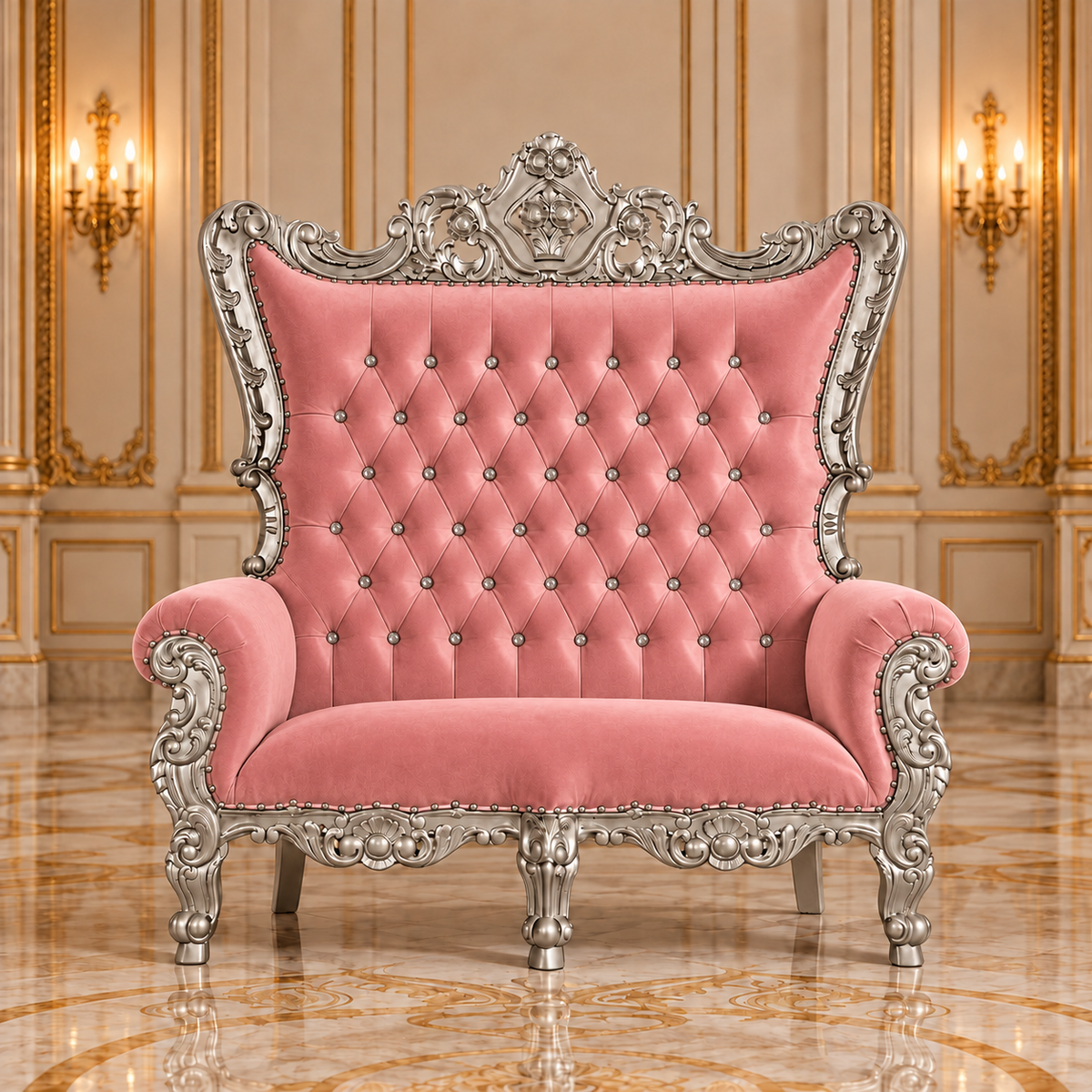 Trono real de dos plazas del rey Caroleous