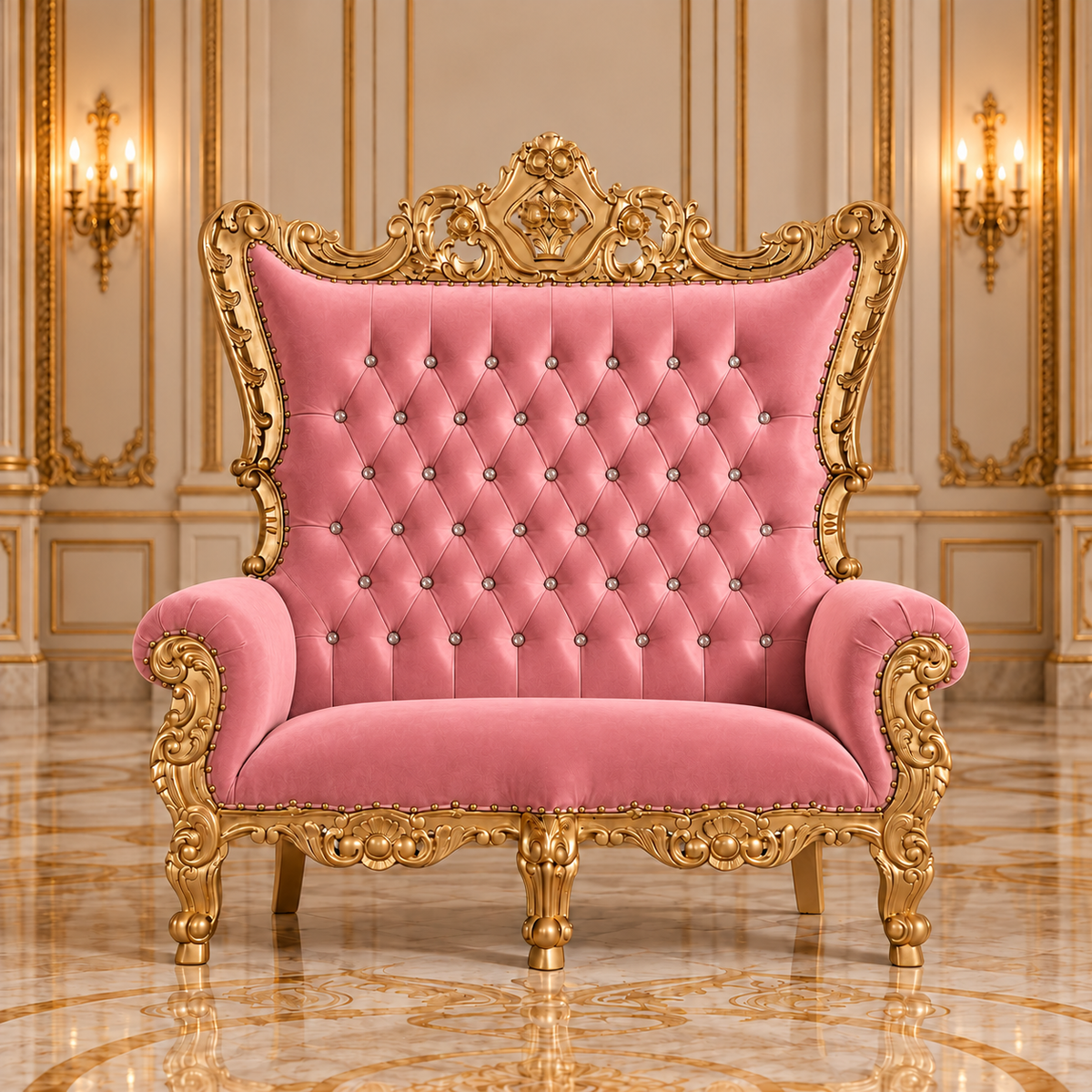Trono real de dos plazas del rey Caroleous
