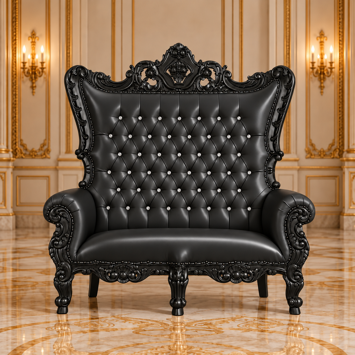 Trono real de dos plazas del rey Caroleous