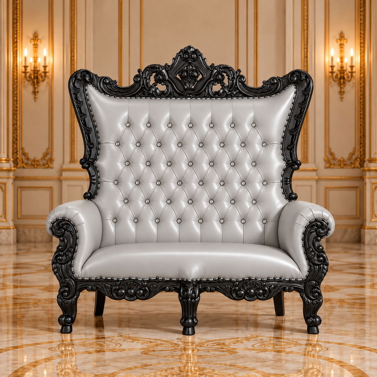 Trono real de dos plazas del rey Caroleous