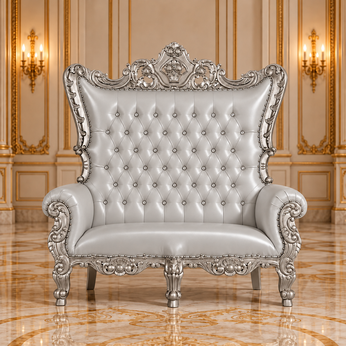 Trono real de dos plazas del rey Caroleous