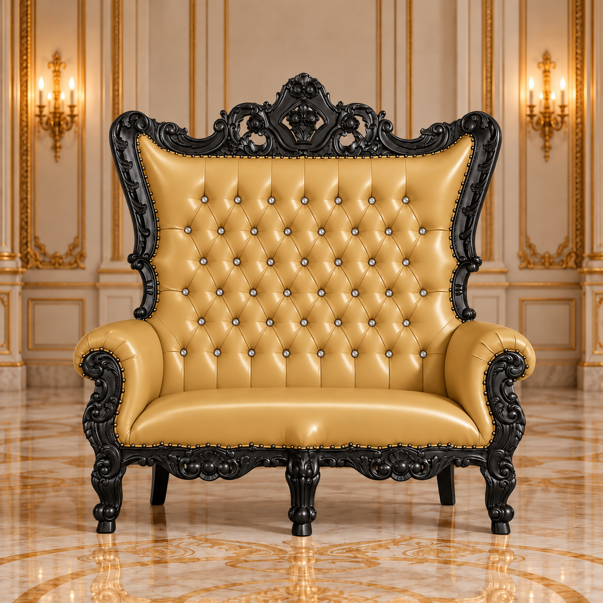 Trono real de dos plazas del rey Caroleous