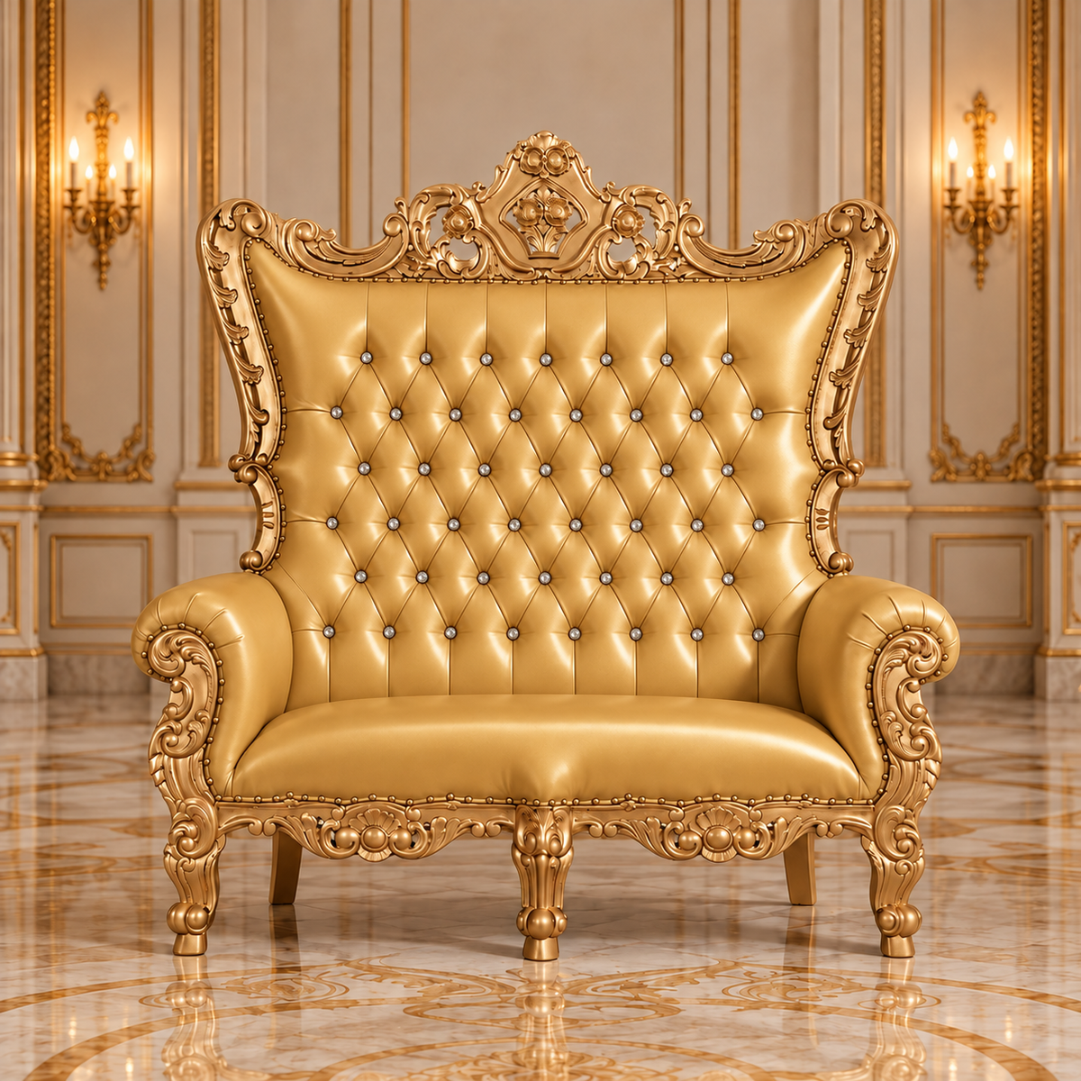 Trono real de dos plazas del rey Caroleous