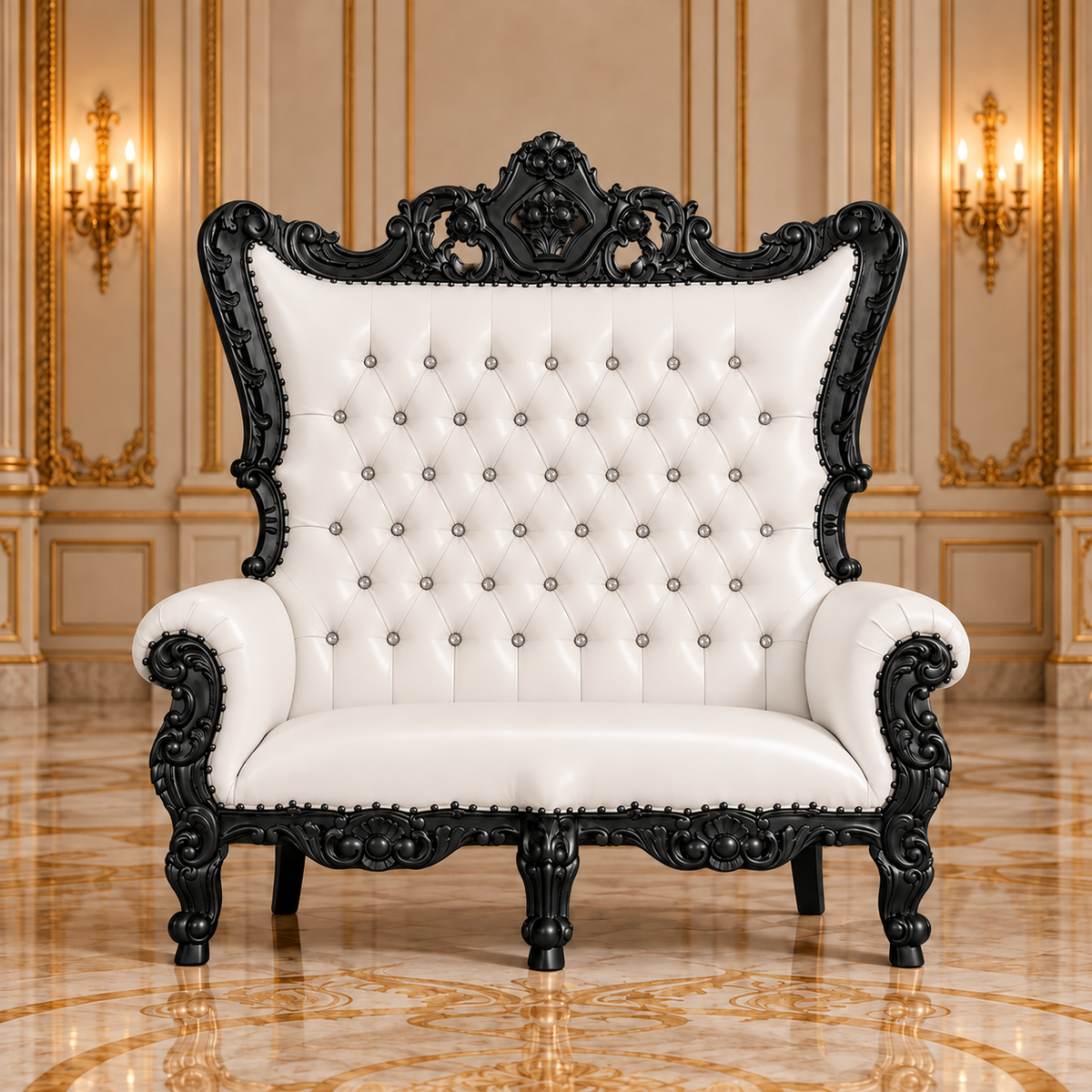 Trono real de dos plazas del rey Caroleous