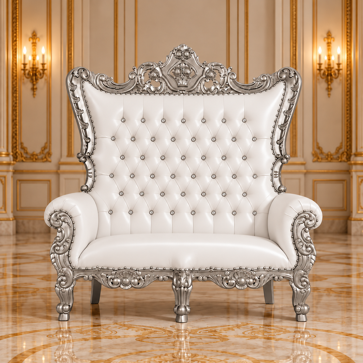 Trono real de dos plazas del rey Caroleous