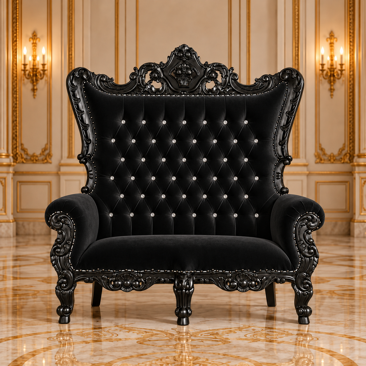 Trono real de dos plazas del rey Caroleous