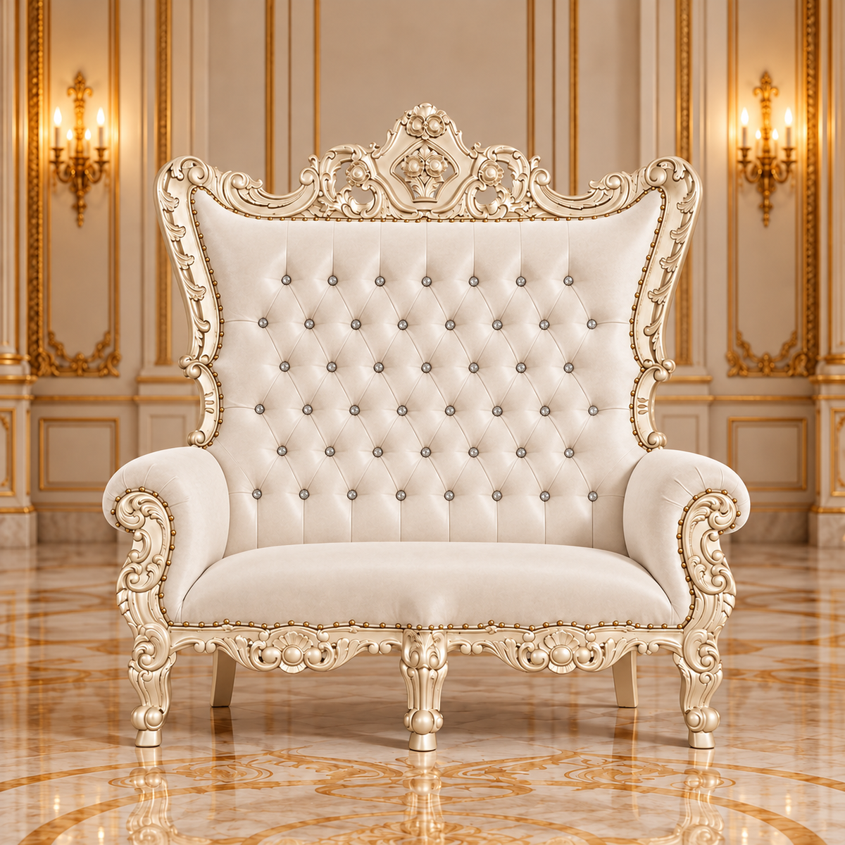 Trono real de dos plazas del rey Caroleous