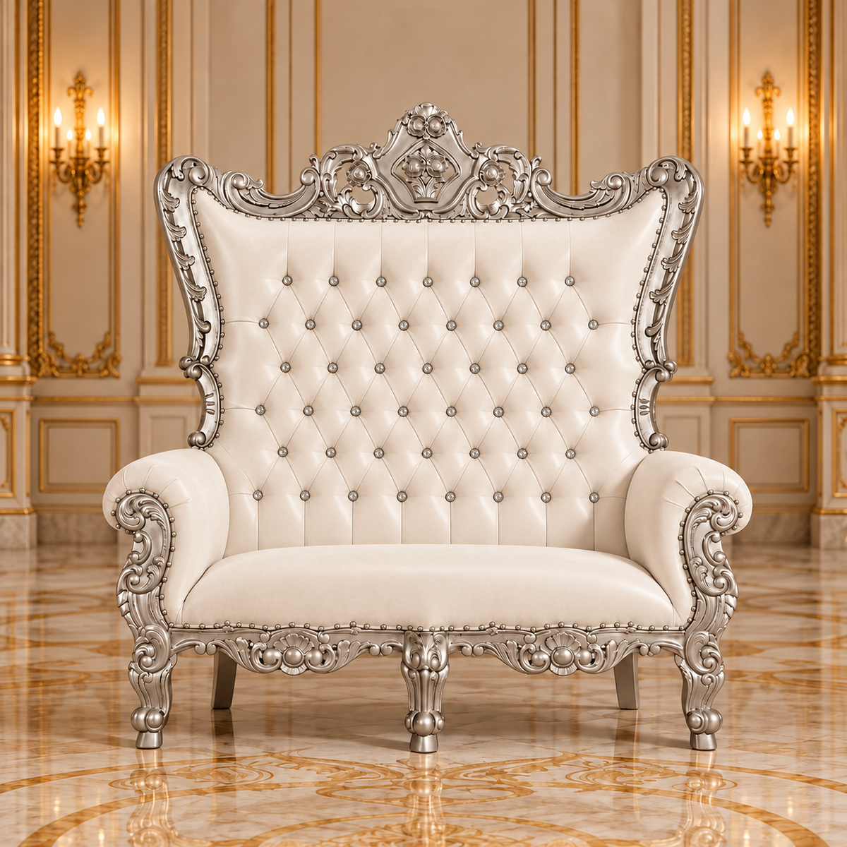 Trono real de dos plazas del rey Caroleous