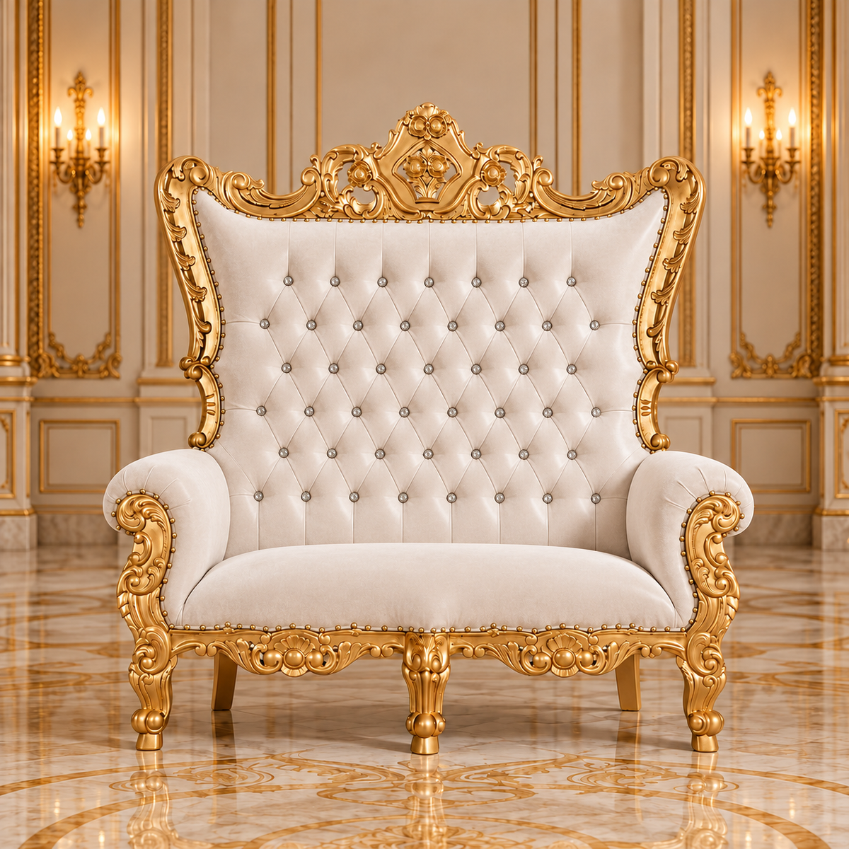 Trono real de dos plazas del rey Caroleous