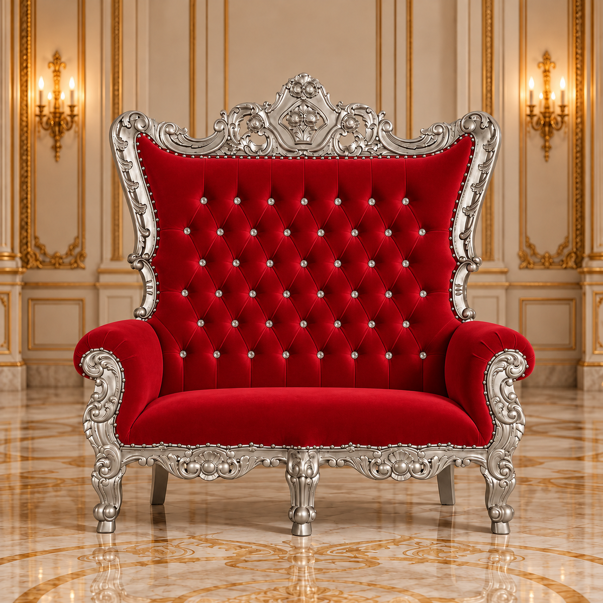 Trono real de dos plazas del rey Caroleous