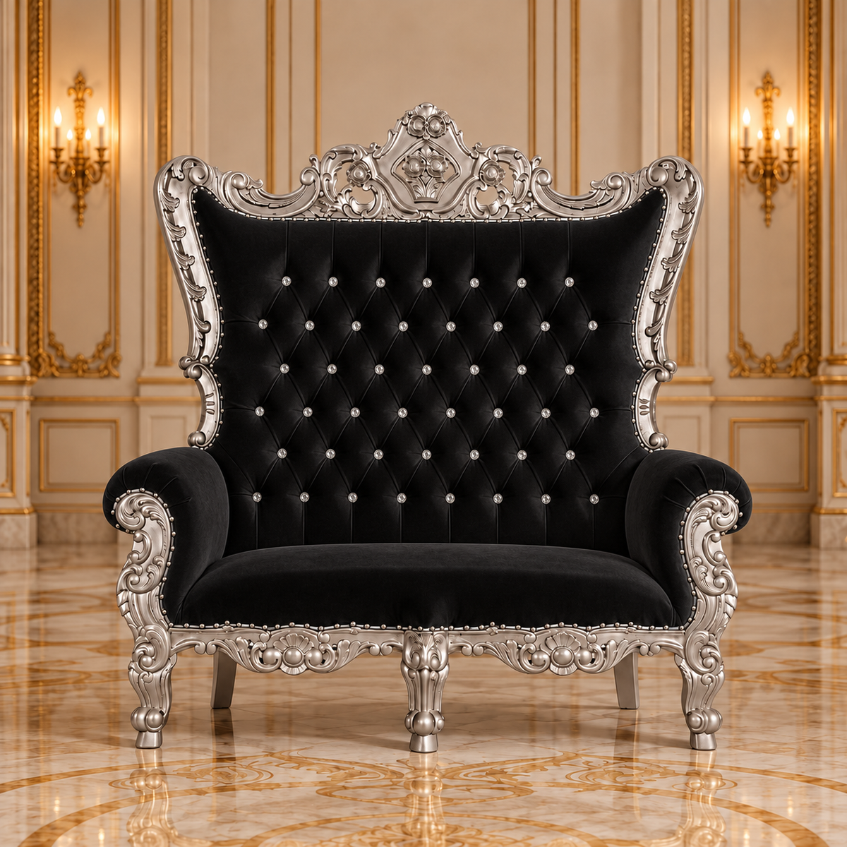 Trono real de dos plazas del rey Caroleous